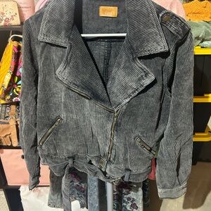 Women's Gray Corduroy Jacket